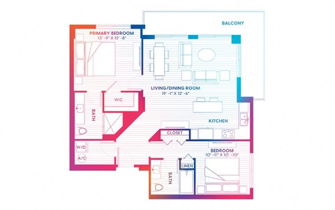 blueprint of a floor plan of a house